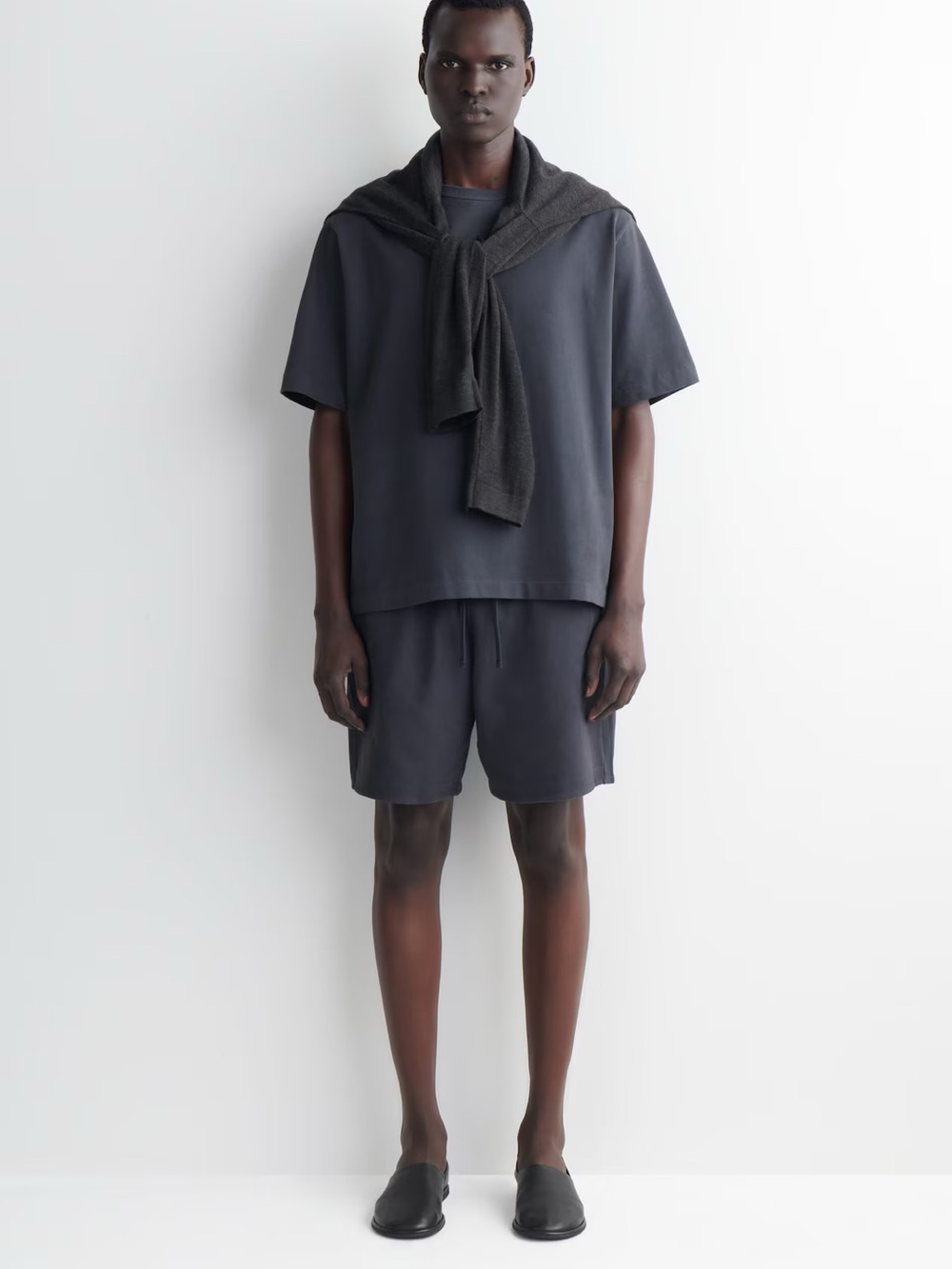 NWT (size small) COS GARMENT-WASHED COTTON-JERSEY SHORTS